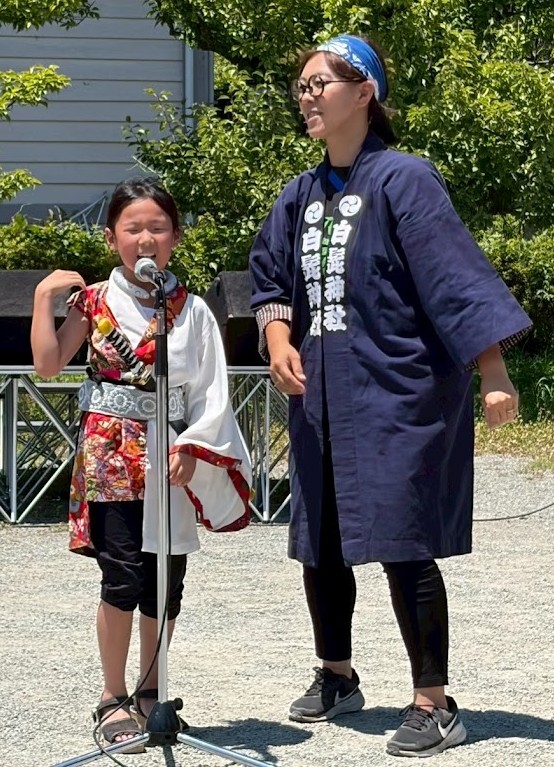 私たちも口上やります